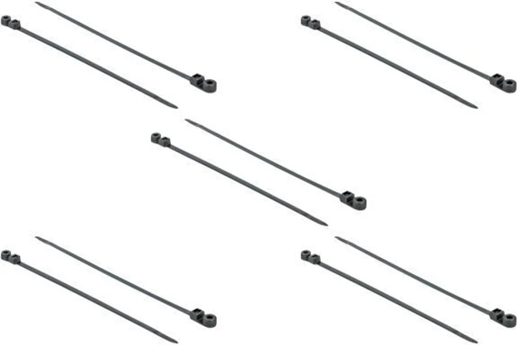 Fascette Delock 300x7.6mm con Occhiello | Fissaggio Muro Nero