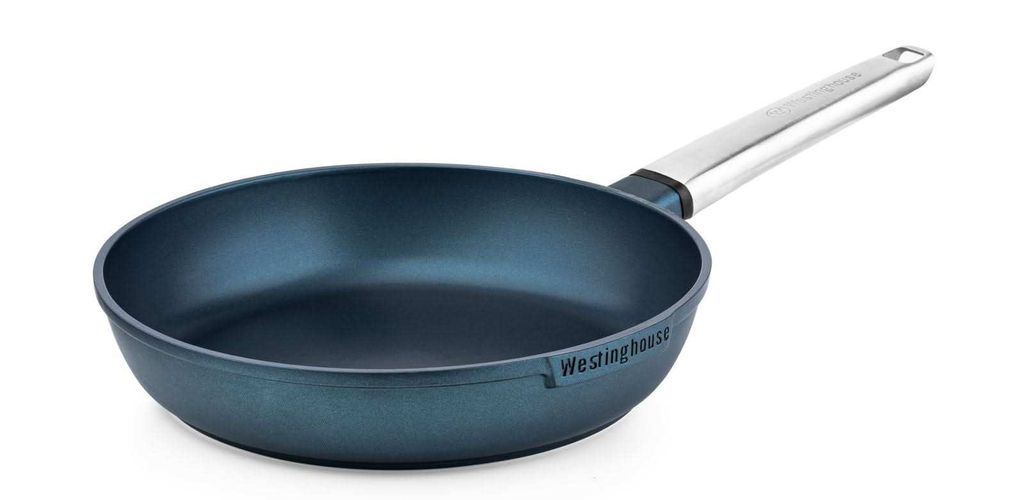 Westinghouse 28 cm Bratpfanne, alle Herdarten, Backofenfest, Cool-Touch, blau