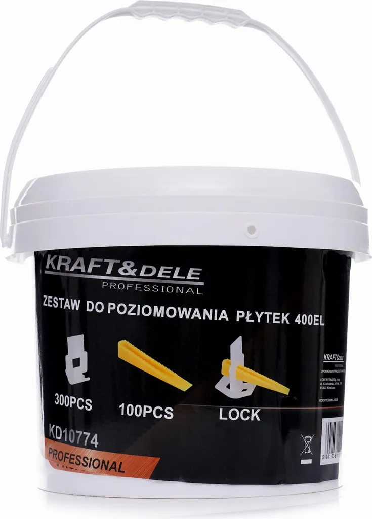 Kit nivellement carrelage 2mm 400pcs haute résistance Kraft&Dele