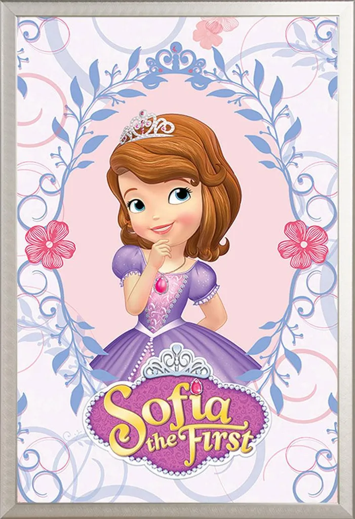 Sofia the First Poster con Cornice Rimovibile Shinsuke Argento 61x91,5