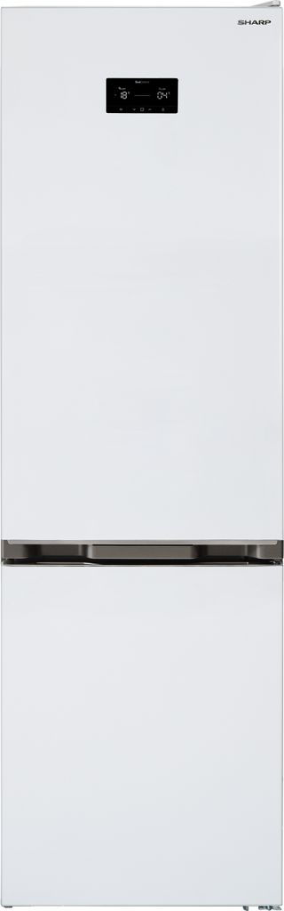 Sharp Kühl-Gefrierkombination | Kühlschrank groß mit Gefrierfach | Advanced No Frost | 295 Liter | Freistehend | Weiß