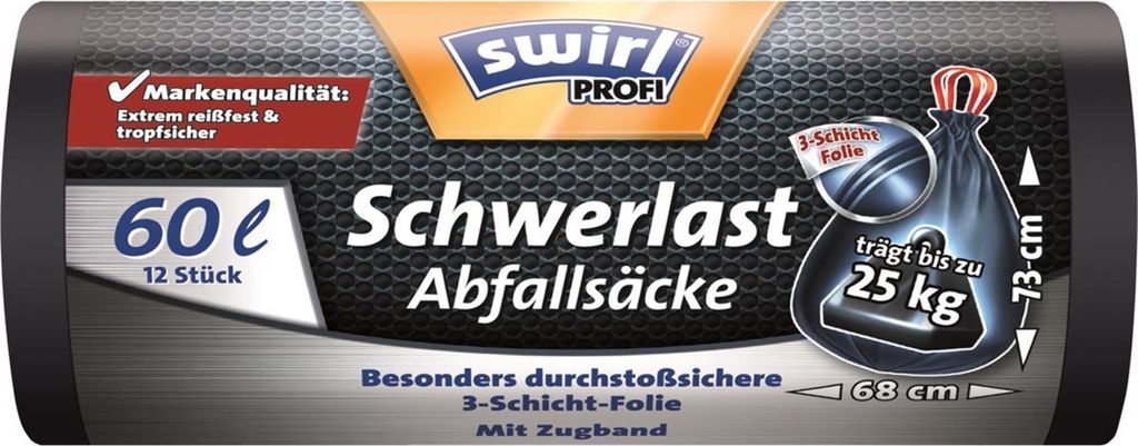 Swirl Profi Schwerlast Säcke 60l