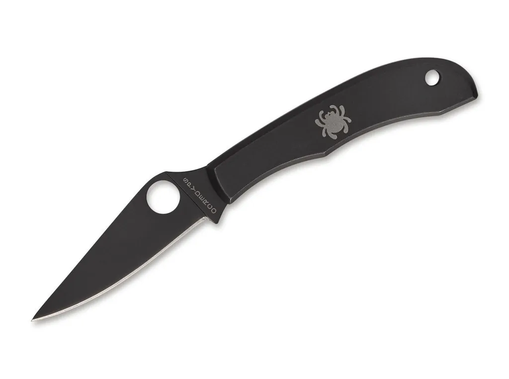 Spyderco Honeybee Noir - Micro Couteau Pliant avec Lame Inox Revêtue 4cm
