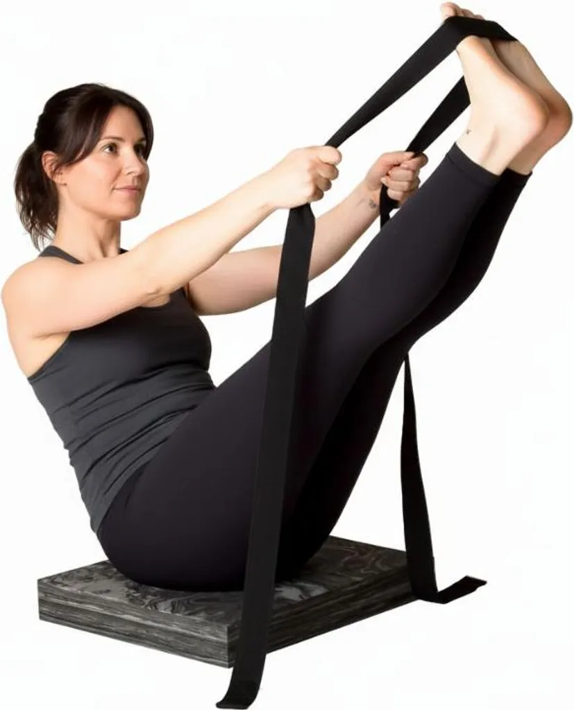 Set de Yoga Combi Oliver : Coussin d'Équilibre et Sangle d'Étirement