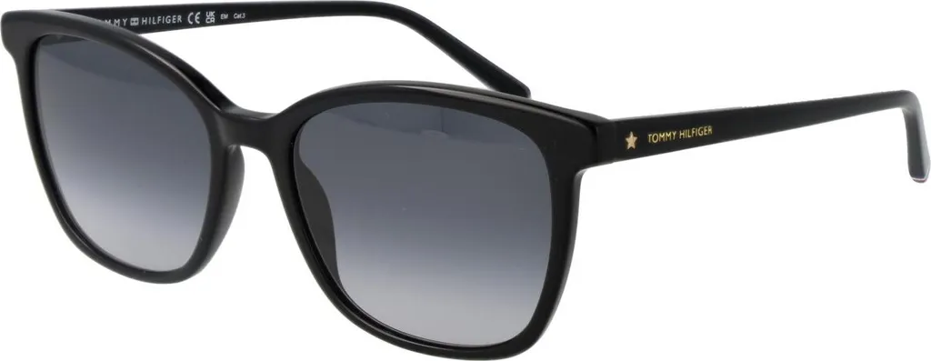 Lunettes de Soleil Rectangulaires Tommy Hilfiger TH 1723/S Noir et Gris