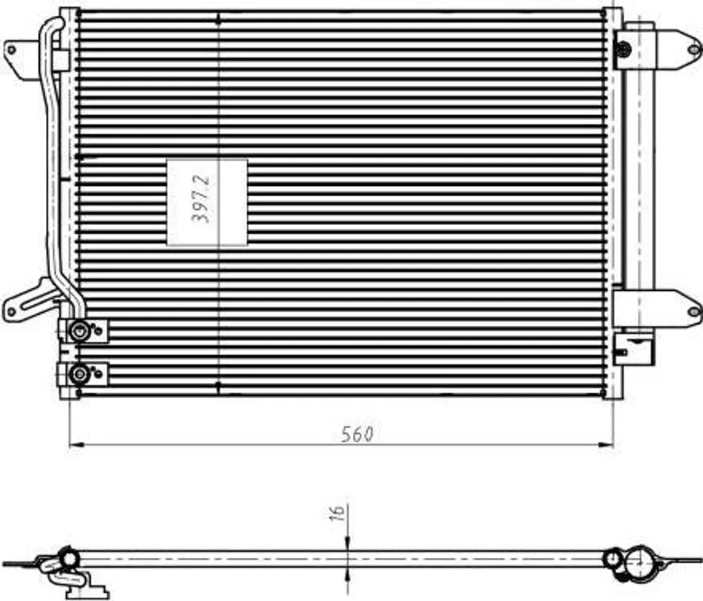 Condenseur de climatisation NRF avec déshydrateur pour VW Beetle - 9