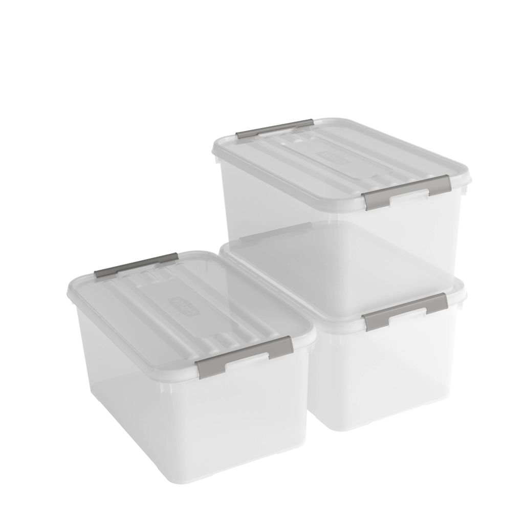 3 curver HANDY Aufbewahrungsboxen 50,0 l transparent 60,0 x Produktbild 2