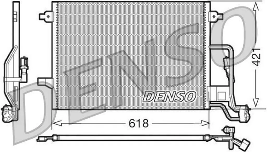 Condenseur de clim voiture DENSO DCN32018 pour Skoda Superb I et Passat