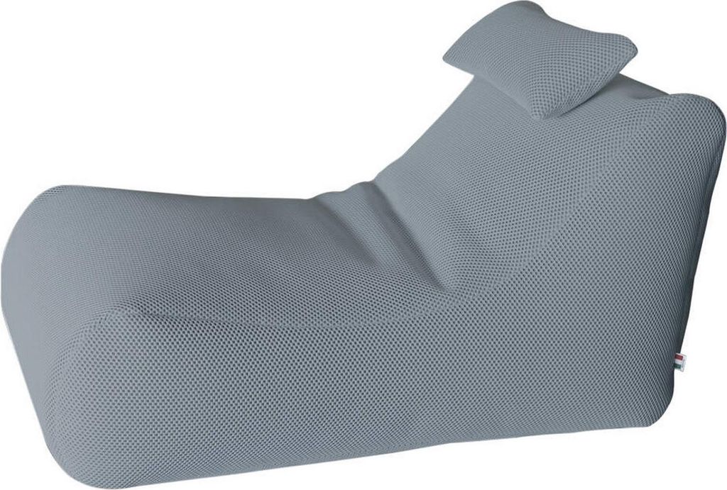 Talamo Italia Pouf Abuli 70x120x65h cm Grau Saccoförmig