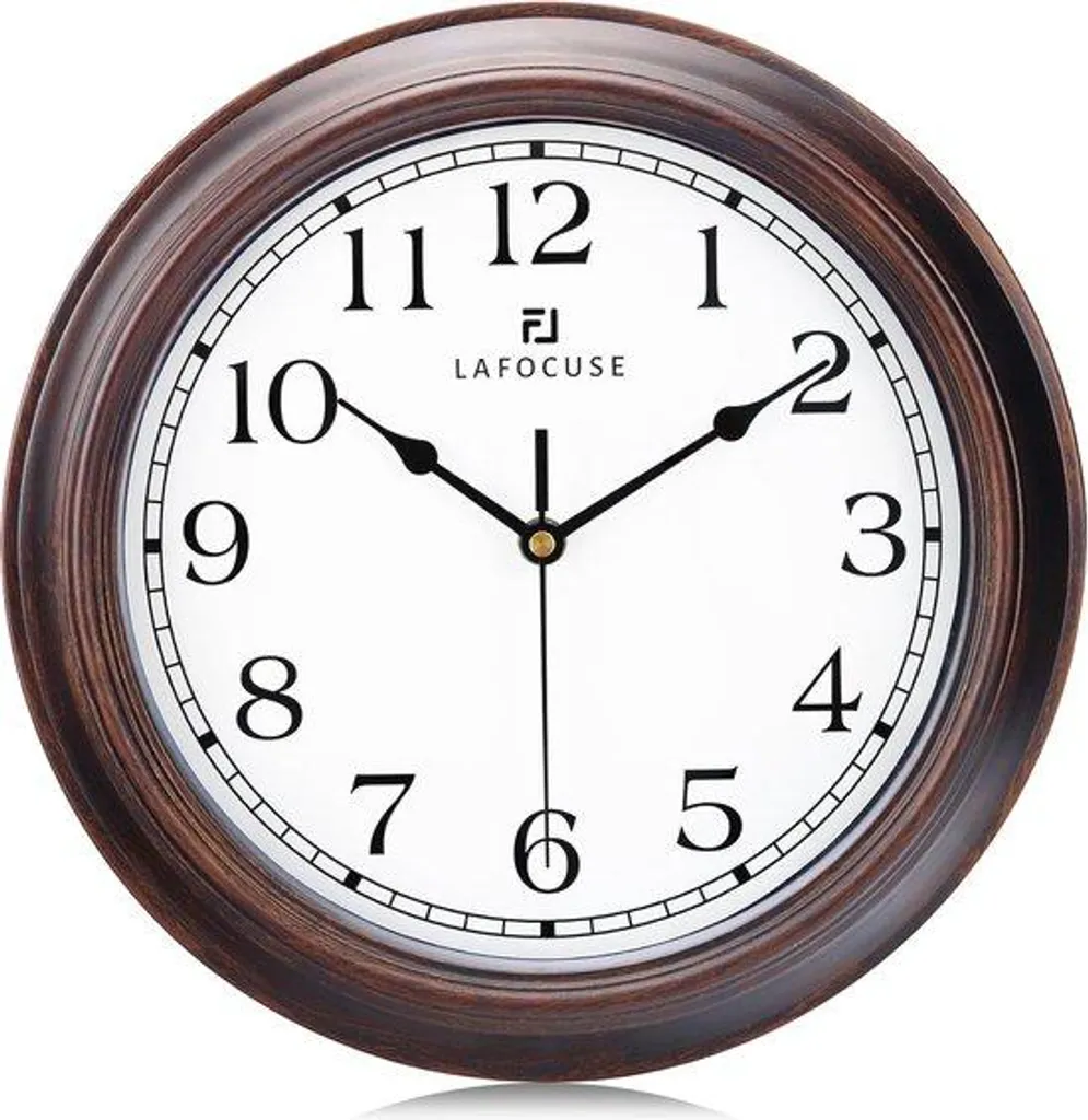 Horloge murale 30 cm sans fil - Ne manquez plus l'heure avec élégance