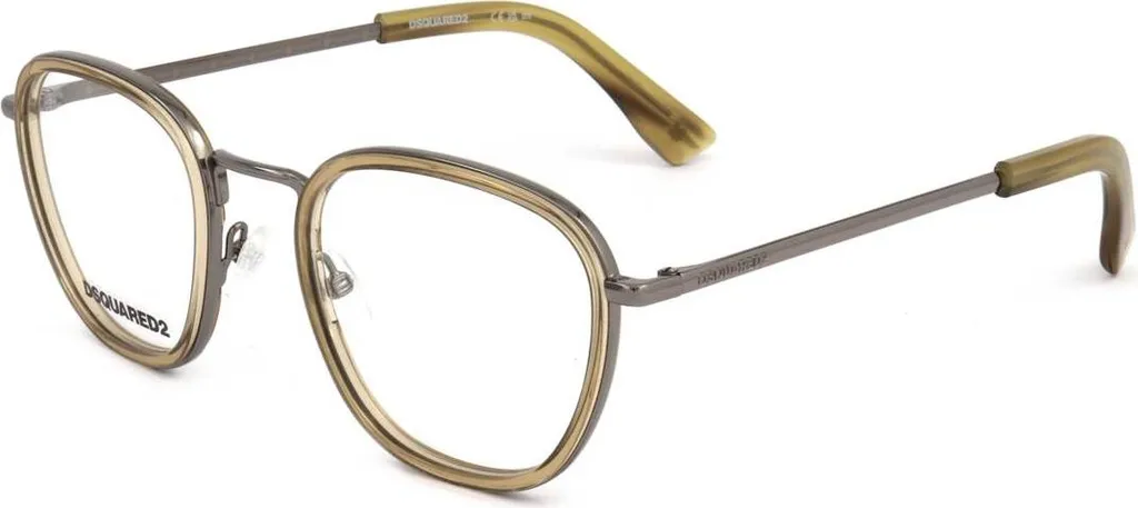 Dsquared2 D2 0076 HR3 Occhiali di Lusso Beige Horn Taglia 49