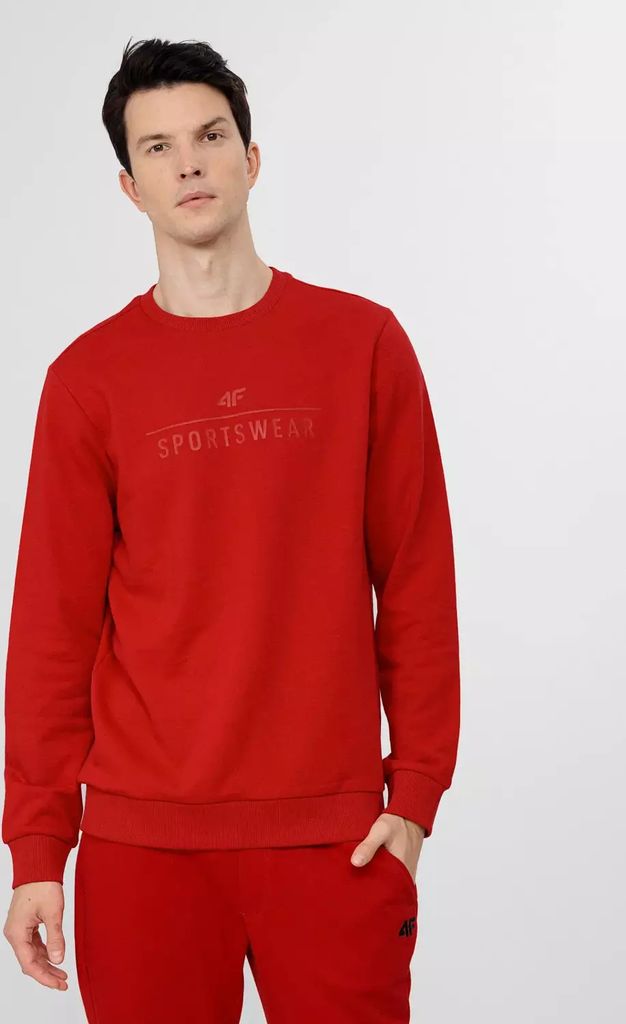 4F Herrensweatshirt ohne Verschluss Besson rot XXL