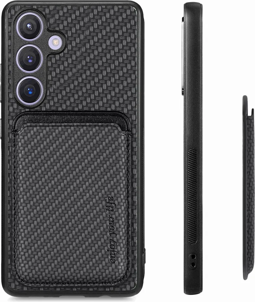 Custodia Samsung S24 FE SD67 Porta Carte Magnetica - Business Nero
