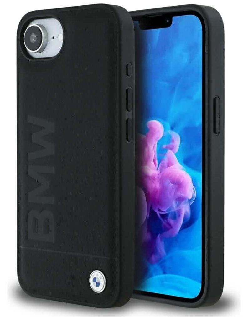 BMW Tasche passend für IPHONE 16e (SE 4 2025) BMHCPSE4SLLBK (Leder Hot Stamp) schwarz