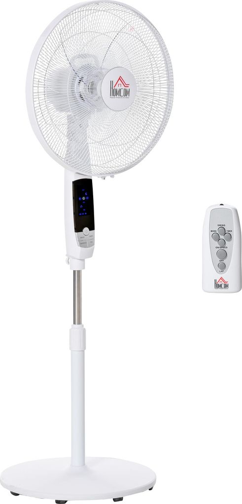 HOMCOM Ventilateur sur pied puissant 50 W, ventilateur Image du produit 