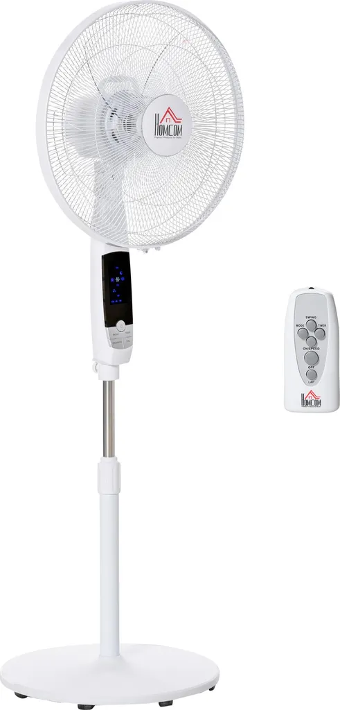Ventilateur sur pied réglable anti-canicule puissant et programmable