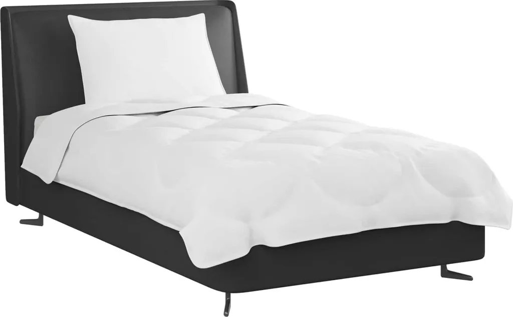 vidaXL Set piumone con cuscini 2 pezzi Microfibra bianca - 3