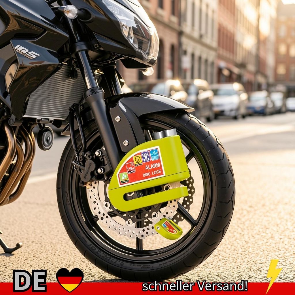 Motorrad Fahrrad Schloss Alarm Scheibenbremse Sicherheit