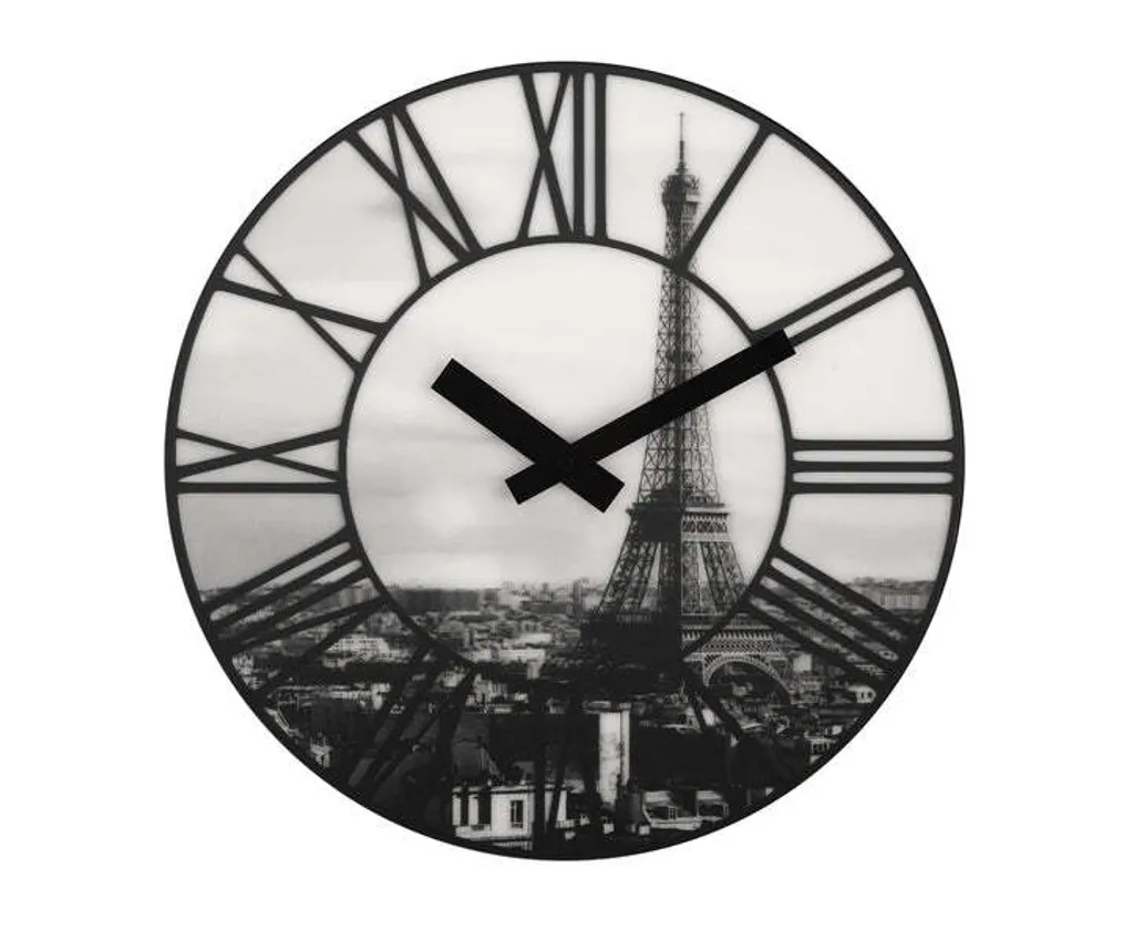 Horloge Murale Ronde Grise 39 cm Design Industriel pour Salon et Bureau