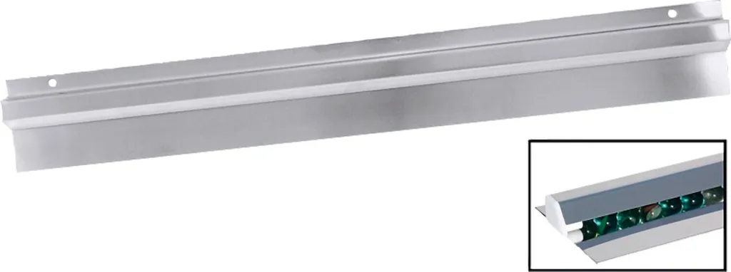 Binario di ricezione CONTACTO, altezza: 100 mm, lunghezza: 610 mm, profondità: 20 mm