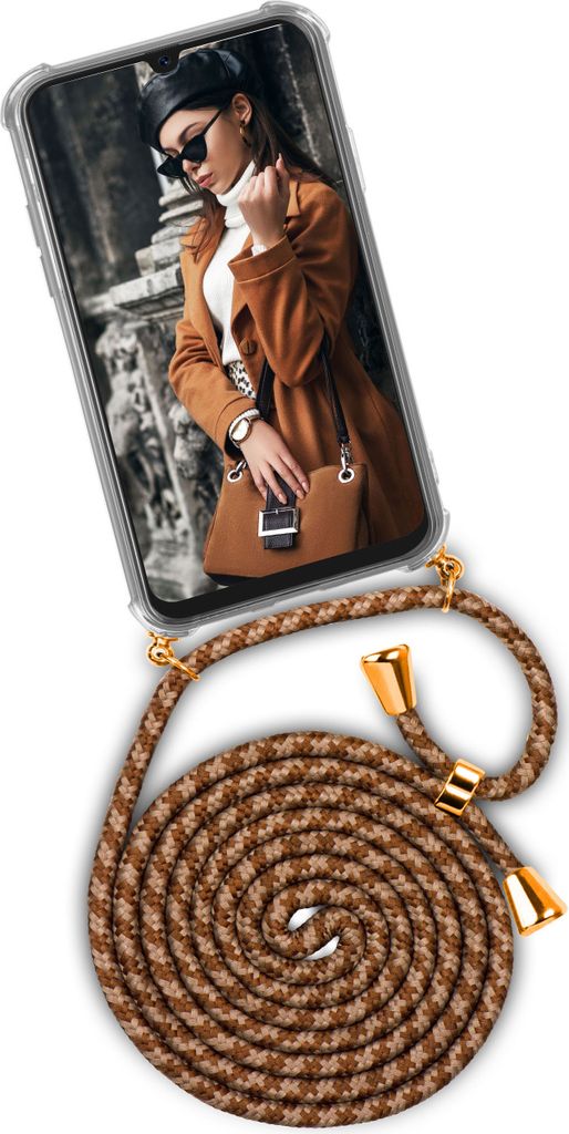 TWIST-Case + TWIST-Cord für Samsung Galaxy A70, Farbe:Paris 1896 (Gold)