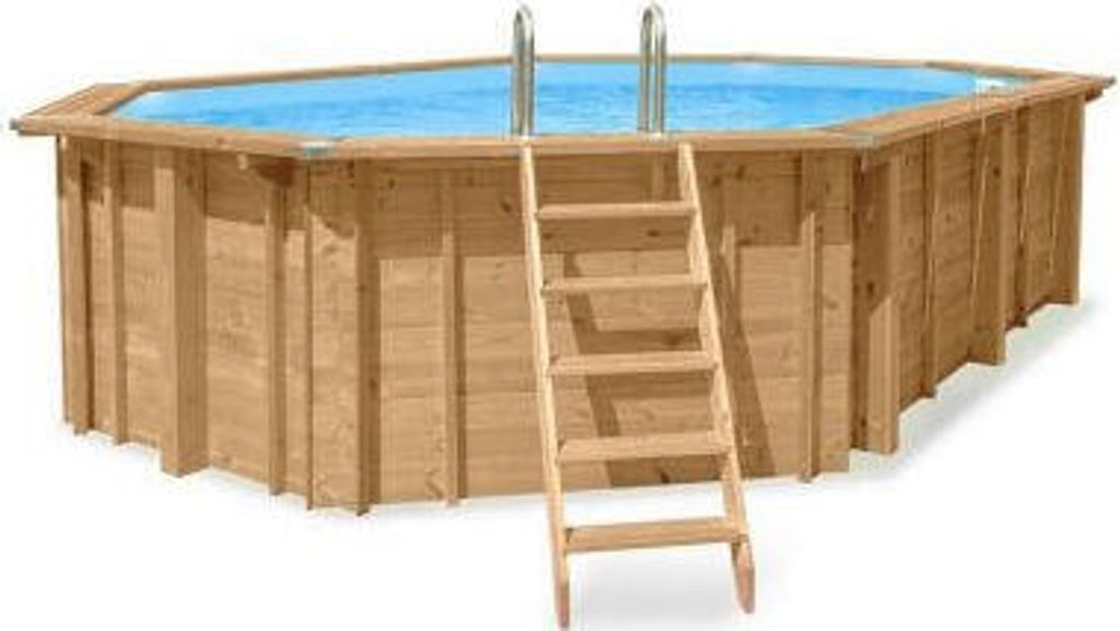 Interline Summer Holz Schwimmbad Bali Set 2 Braun 790x435x138 cm