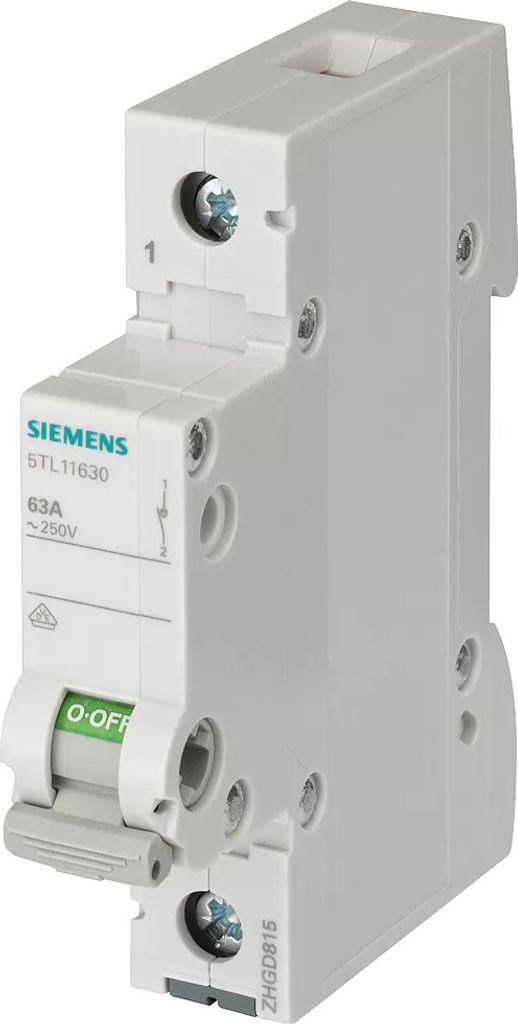 Siemens Ein-Aus-Schalter 40A 1P, 10 A