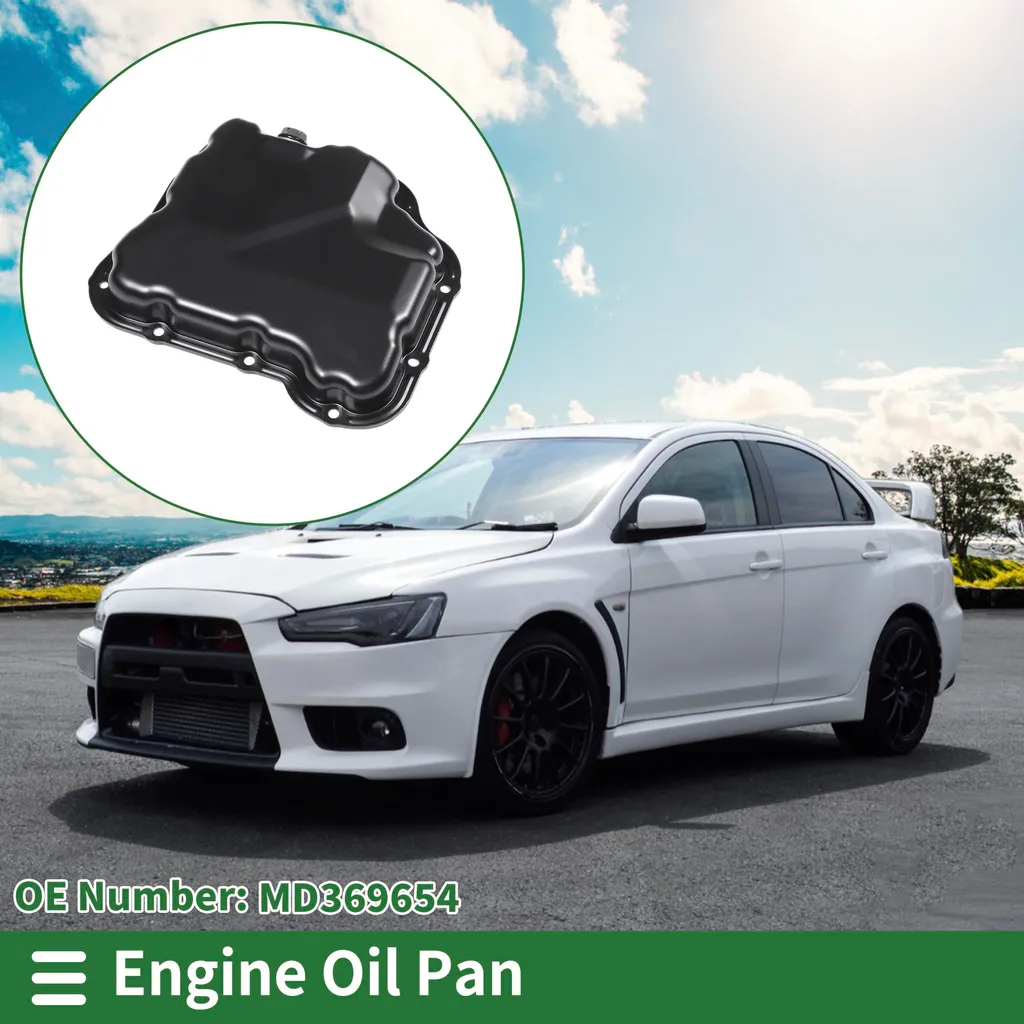Carter de Vidange Md369654 en Fer Renforcé pour Mitsubishi Lancer Noir