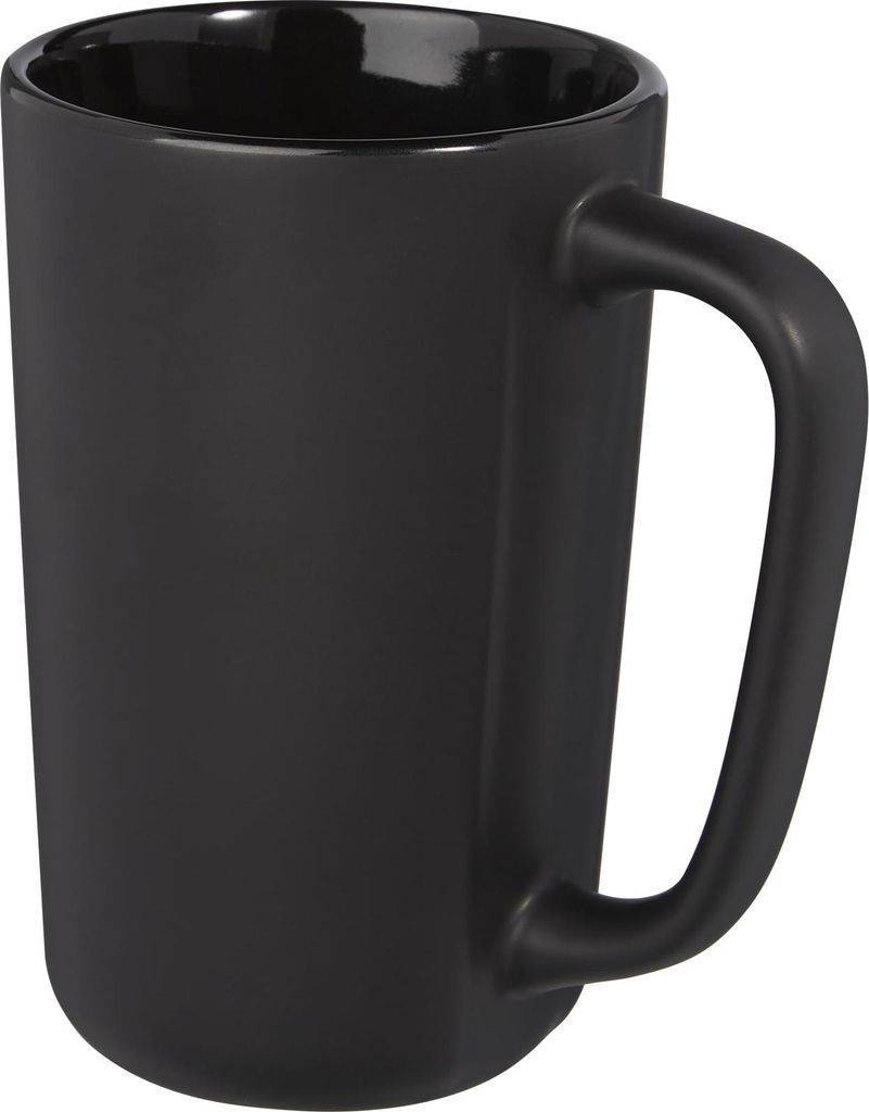 Kaffeebecher "Perk", Keramik, 480ml PF4383 (Einheitsgröße) (Schwarz)