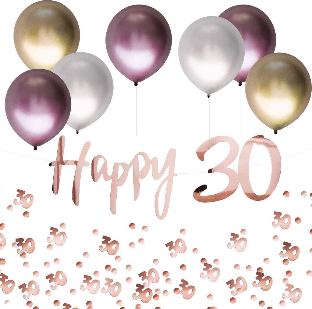 Oblique Unique 30. Geburtstag Jubiläum Party Deko Set - Produktbild 
