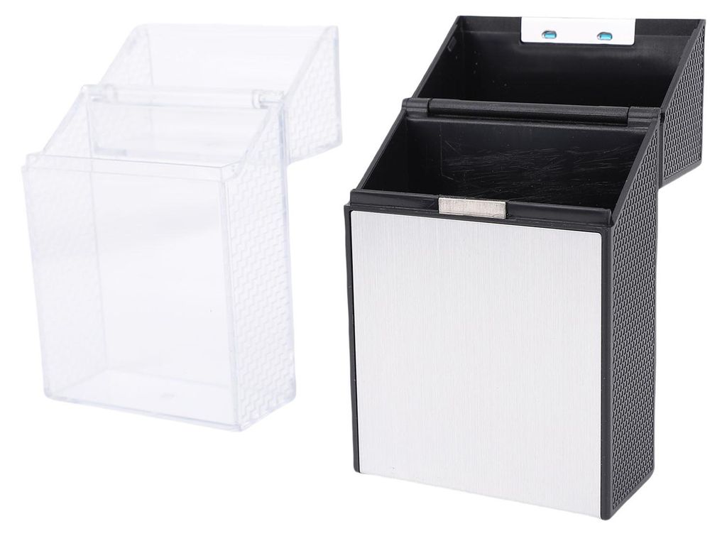 2er-Pack wasserdichte Ausweishüllen, transparente Metallhüllen, tragbare Schlüssel-, Geld- und Ausweishüllen aus Hartplastik für Outdoor-Aktiv...