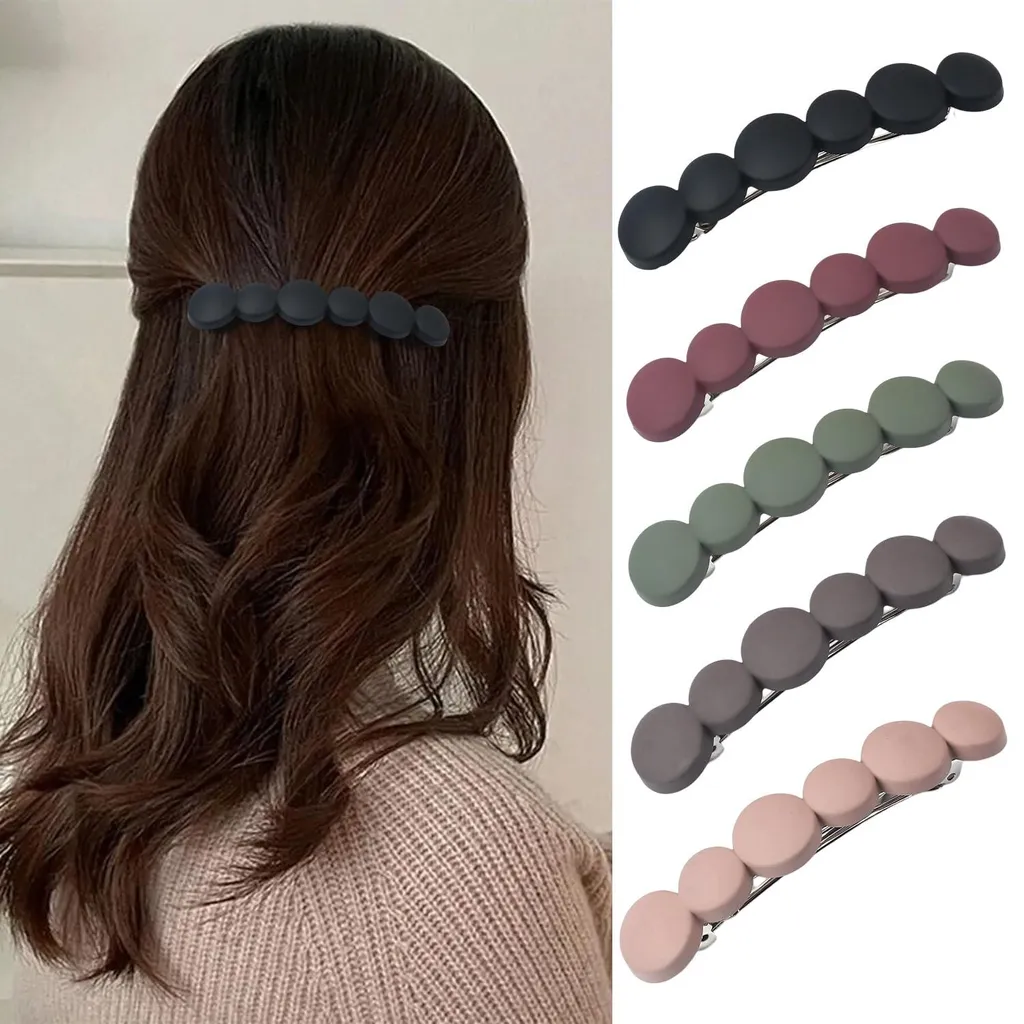 Barrettes mates antidérapantes pinces à cheveux solides et élégantes