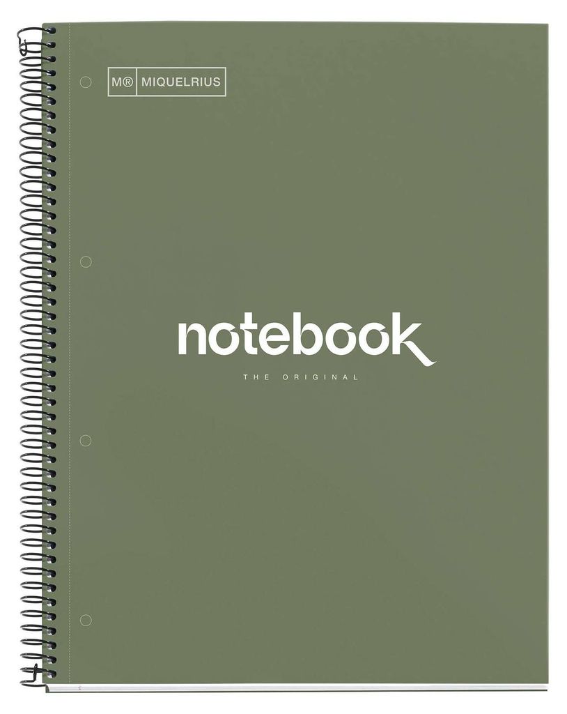 MIQUELRIUS Notizbuch Emotions 1 A4 kariert Spiralbildung grün