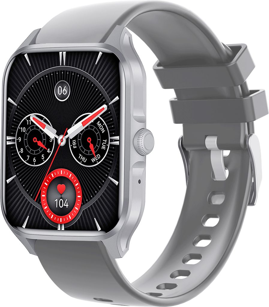 HK23 1,85'' Smartwatch Sportuhr mit Touchscreen Intelligente Uhr mit BT5.0 Anruf Schlafueberwachung Uhr Fitness Tracker fuer Herzfrequenz mit mehre...