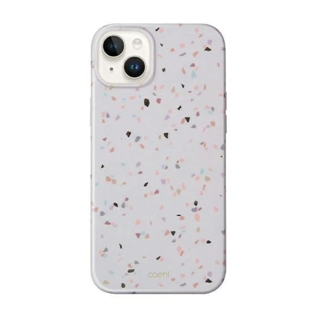 Custodia iPhone 14/15 Uniq Coehl Terrazzo - Design Chic Sandstone 6,1"