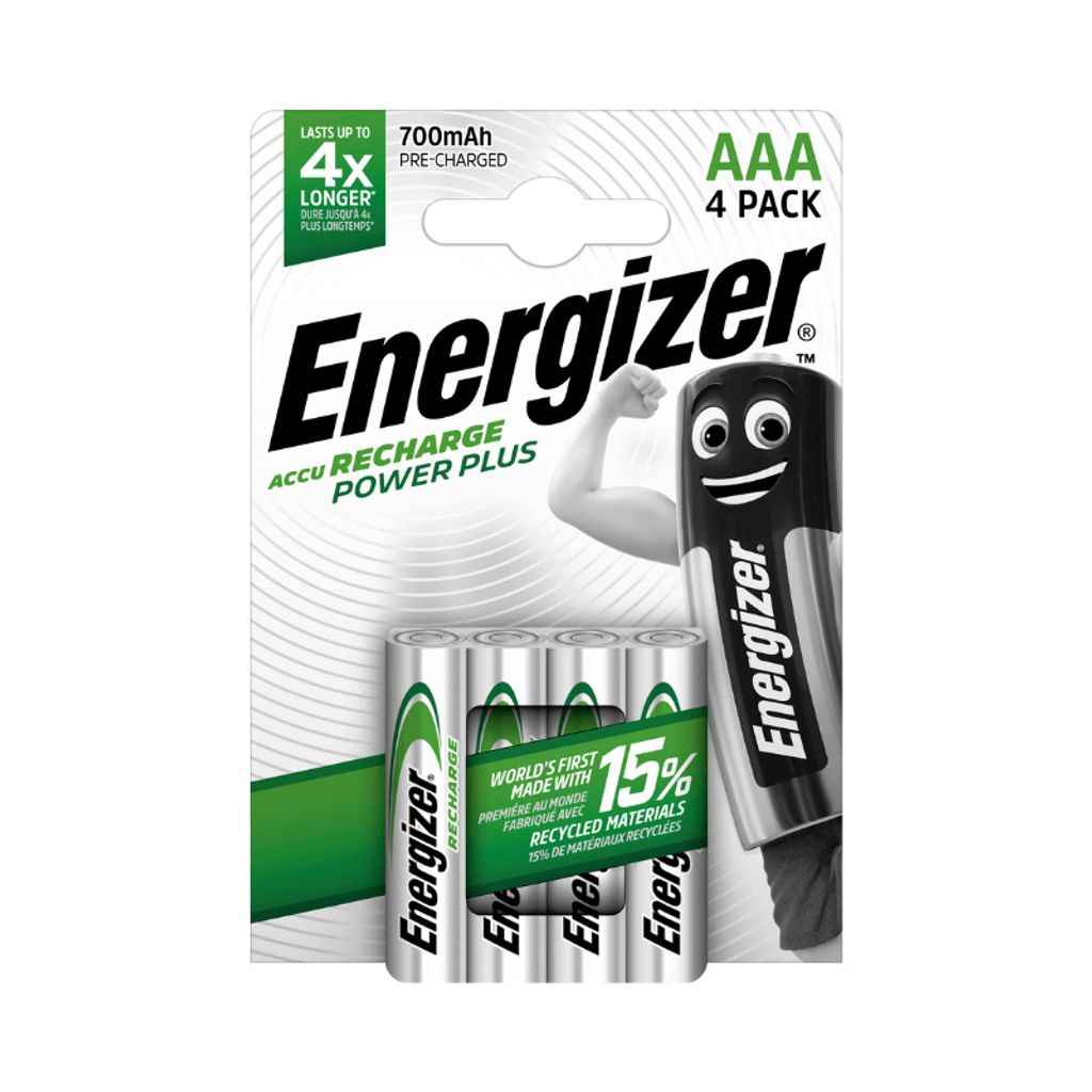 Nabíjacia batéria Energizer AAA - 700 mAh POWER PLUS - 4 ks Obrázok produktu 