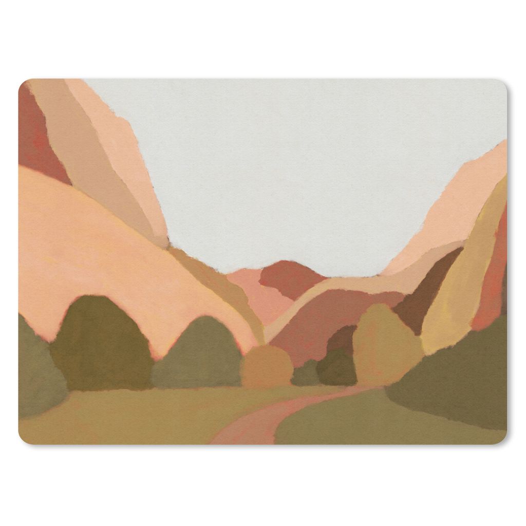 MuchoWow Mauspad Mousepad Natur - Landschaft - Abstrakt - Kunst 40x30 cm - Mousepads - Maus Mat - Pad - Mausunterlage - Anti Rutsch