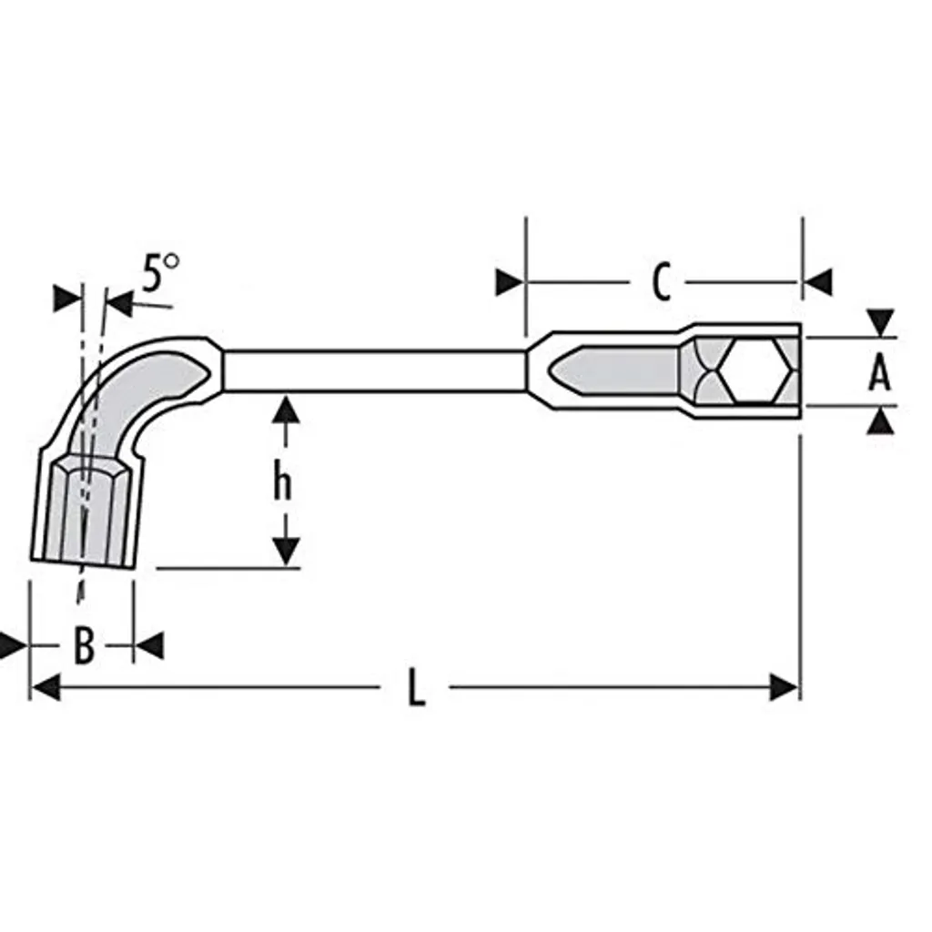 Clé à douille débouchée 18mm Expert - Modèle robuste pour écrous profonds