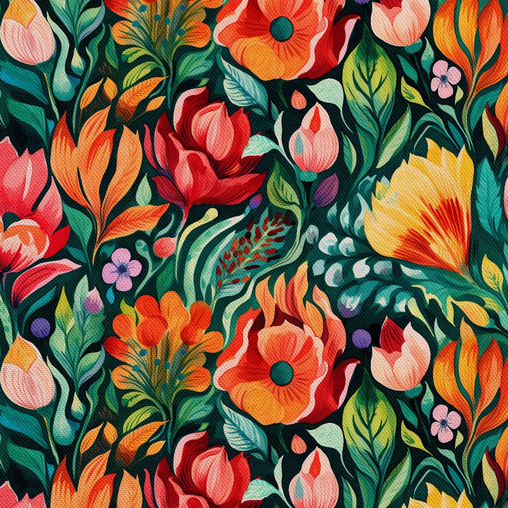 OUTDOOR DEKOSTOFFE OXFORD - Blumen - DX2424