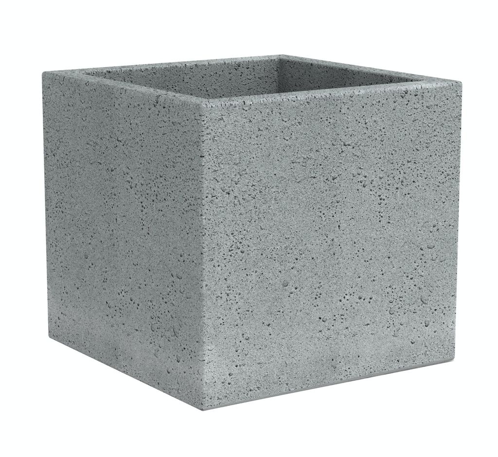 Scheurich 240/40 Pflanzgefäß C-Cube Stony Grey - 38 cm x 38 Produktbild 