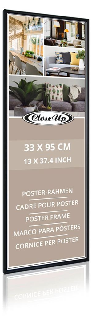 Poster-Rahmen 33 x 95cm schwarz - Rahmen Produktbild 