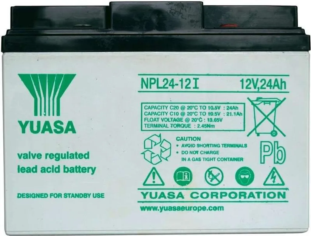 Batterie Yuasa NPL 24 12V pour Station Solaire et Stockage Énergie