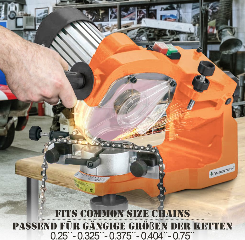 TIMBERTECH® Sägekettenschärfgerät - 230 W, 3000 U/min, m. Produktbild 3