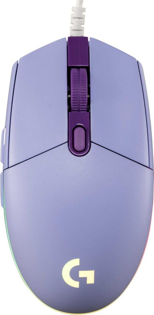 Logitech Gaming Mouse G203 LIGHTSYNC - Maus - optisch - 6 Tasten - kabelgebunden - USB - fliederfarben - für Komplett Epic Gaming PC a125