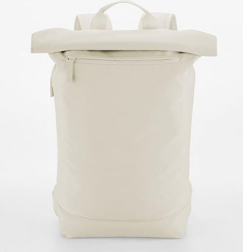 BagBase BG871 | Simplicity Roll-Top Backpack Lite Rucksack - Farbe: Beige - Größe: 43 x 34 x 11 cm