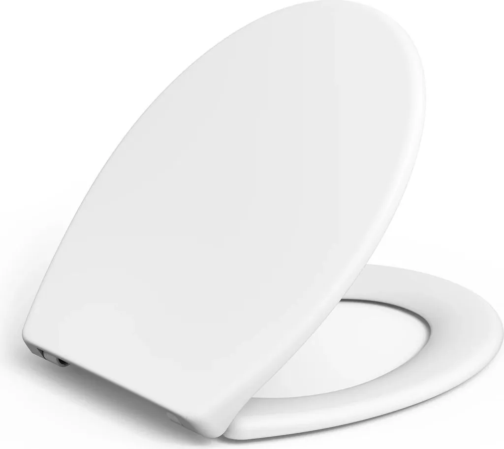 Sedile WC Universale Rosso Bordeaux - Montaggio Rapido Inox Ovale