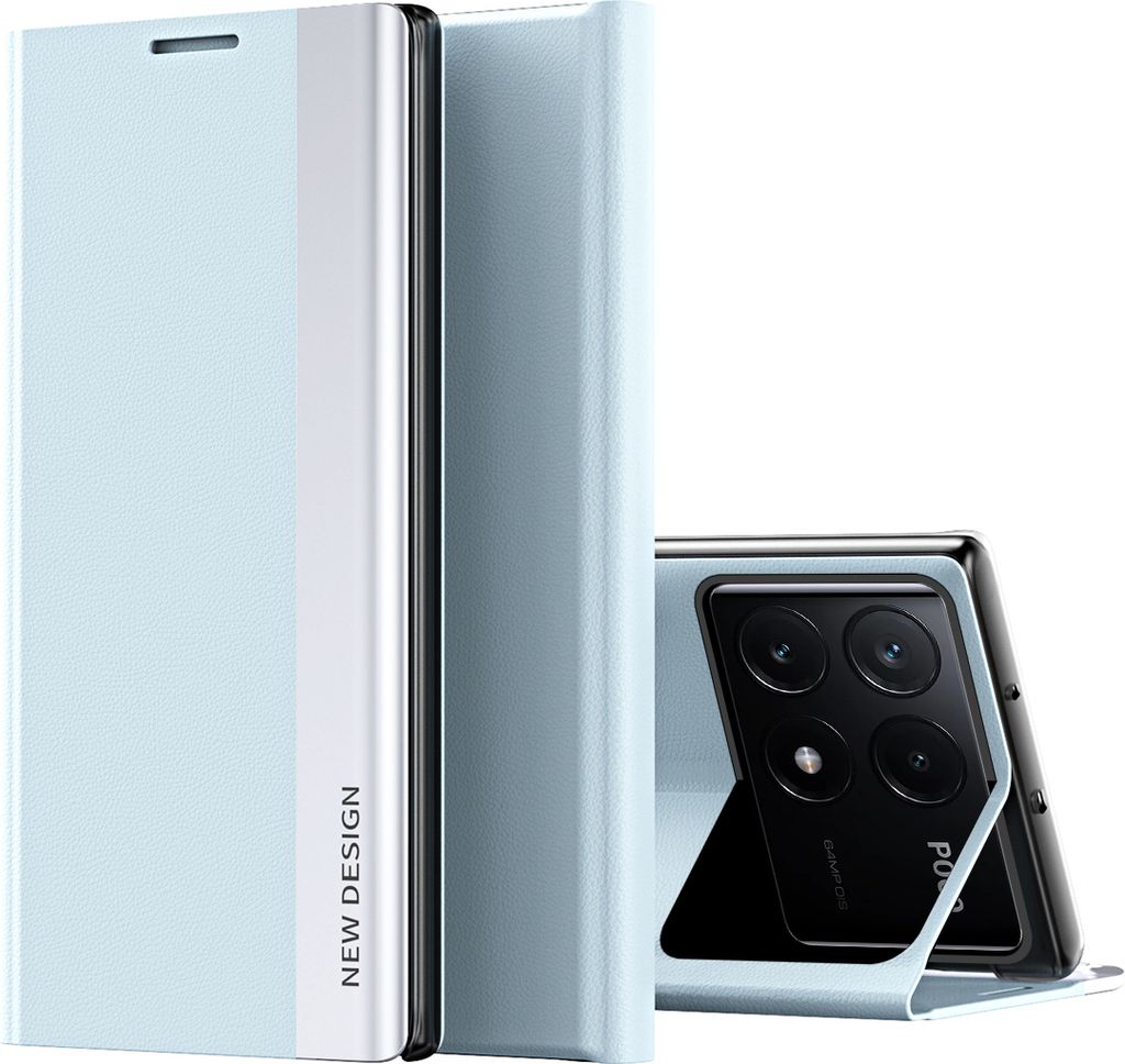 Xiaomi Poco F6 Pro Hülle, Leder PolyurethanMagnetisch Klapphülle PC Innere Schutzhülle mit Standfunktion für Xiaomi Poco F6 Pro/Redmi K70/K70 P...