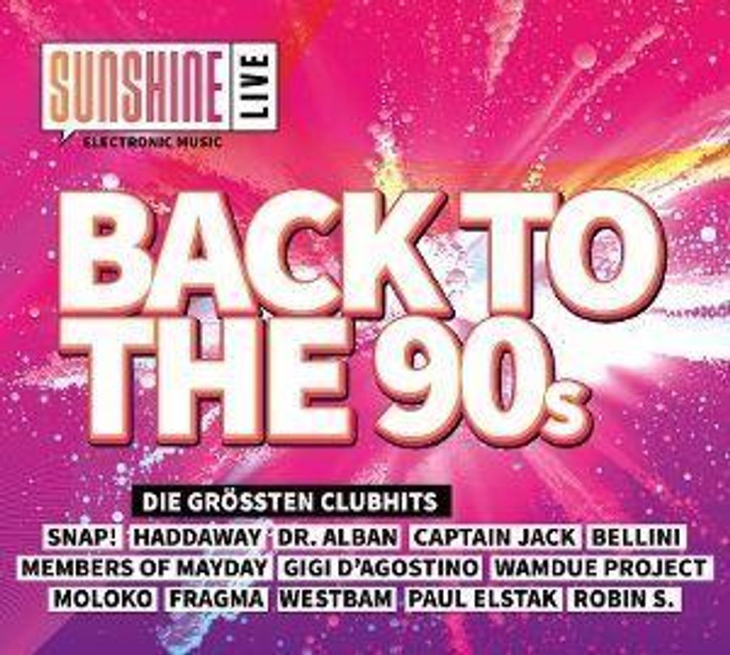 Sunshine Live-Back to the 90's (2CD) Produktbild 