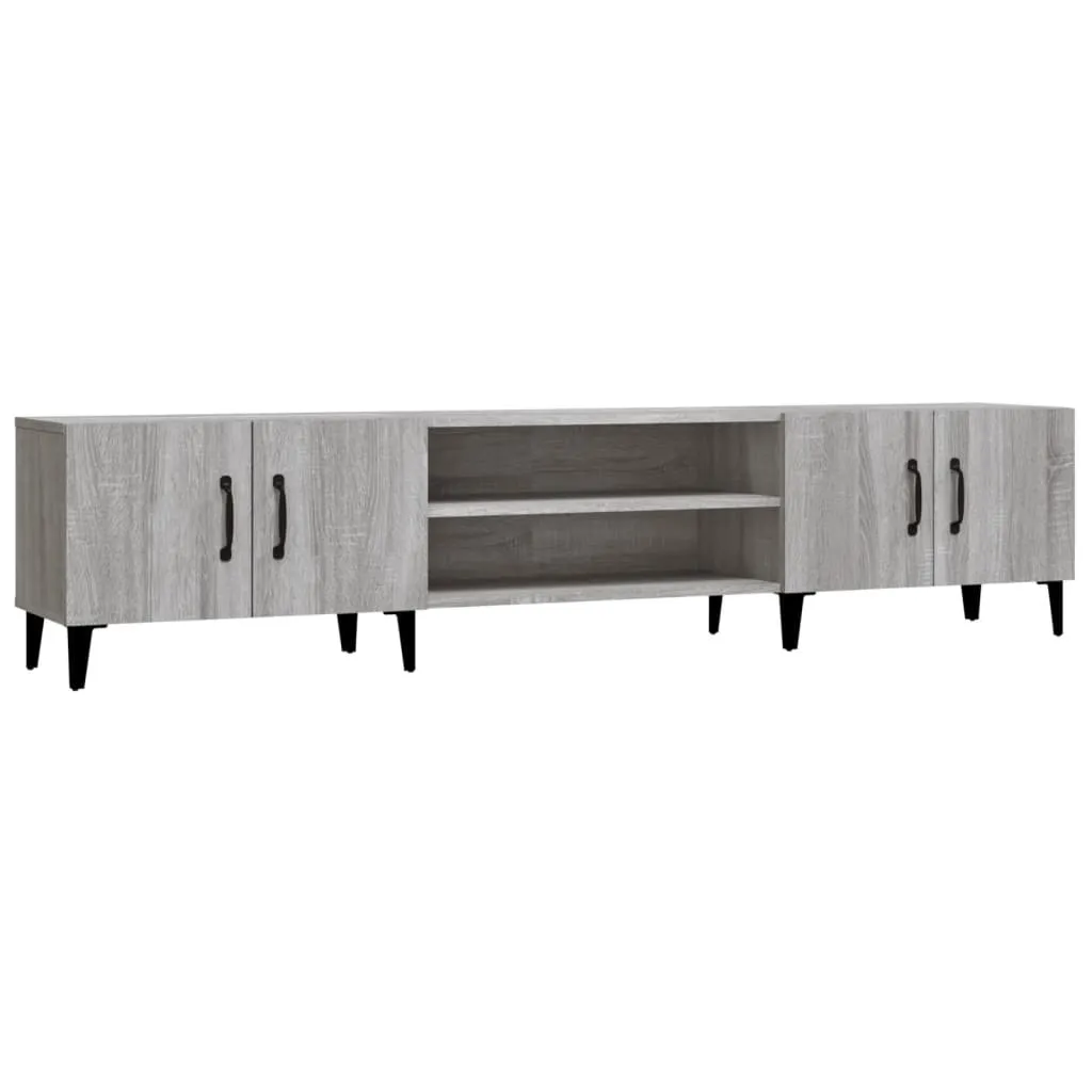 Mobile Porta TV 180cm Grigio Sonoma Legno - Supporto Multimediale