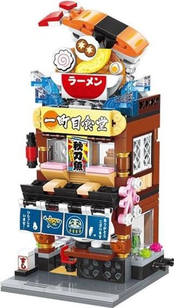 QMAN 28004 City Corner Bausatz Sushi Restaurant Produktbild 